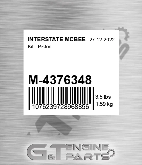 M-4376348 Kit - Piston