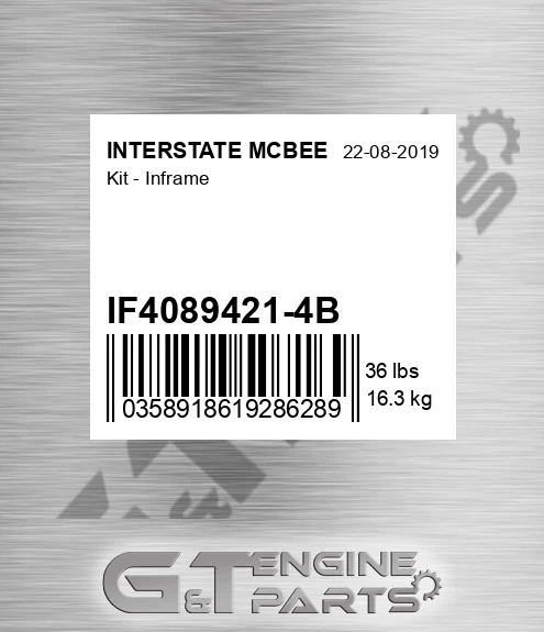 IF4089421-4B Kit - Inframe