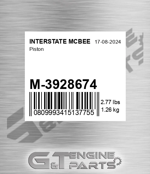 M-3928674 Piston