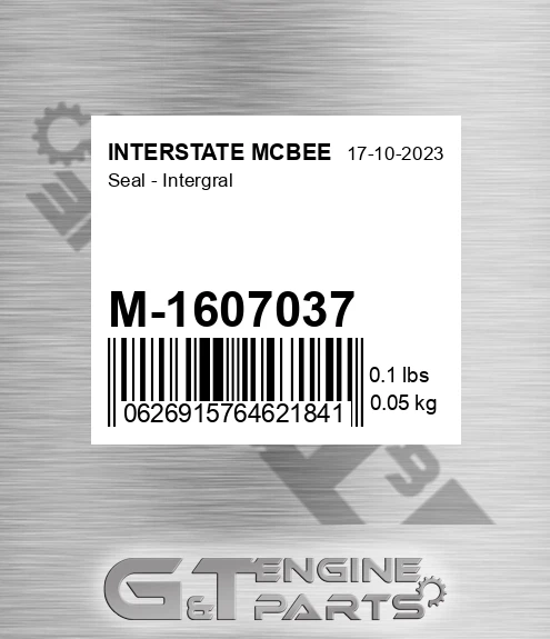 M-1607037 Seal - Intergral