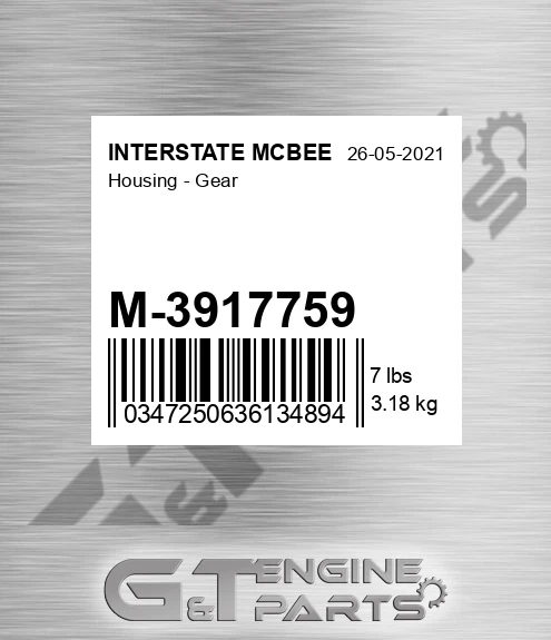 M-3917759 Housing - Gear
