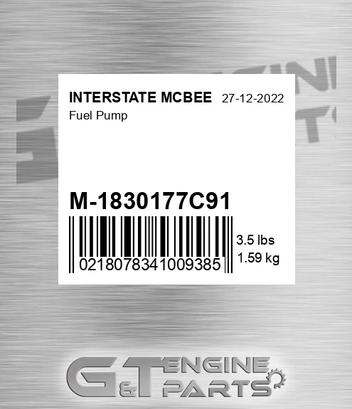 M-1830177C91 Fuel Pump