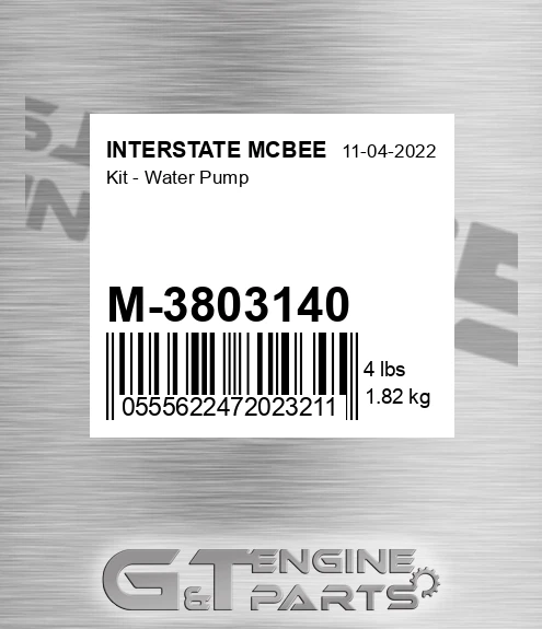 M-3803140 Kit - Water Pump