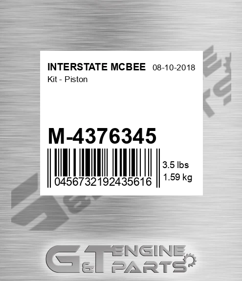 M-4376345 Kit - Piston