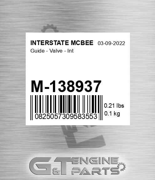 M-138937 Guide - Valve - Int