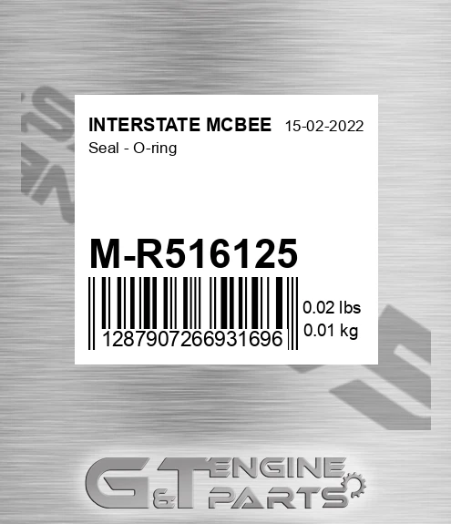 M-R516125 Seal - O-ring