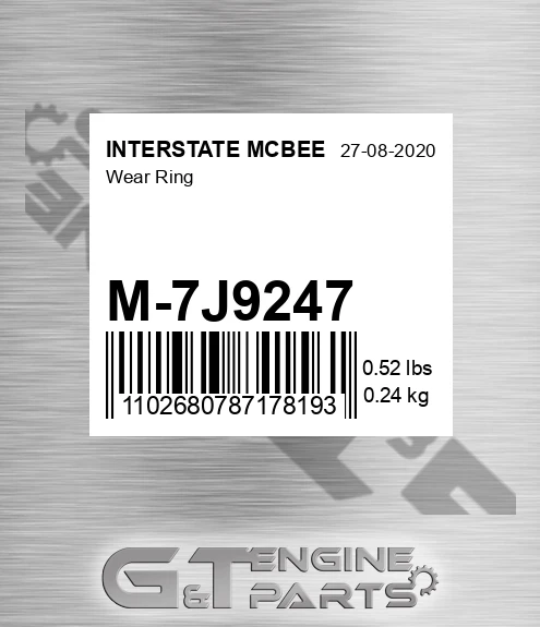 M-7J9247 Wear Ring for INTERSTATE MCBEE