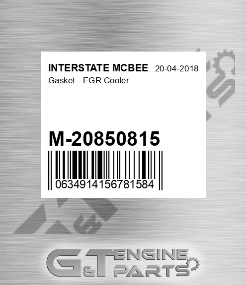 M-20850815 Gasket - Egr Cooler