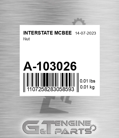 A-103026 Nut