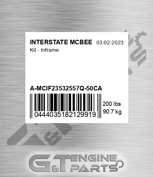 A-MCIF23532557Q-50CA Kit - Inframe