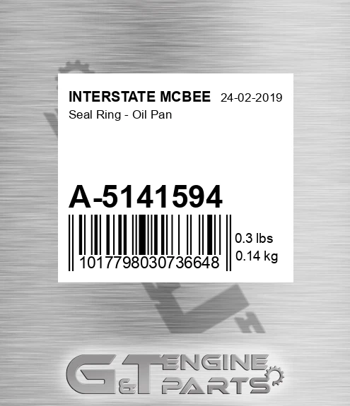 A-5141594 Seal Ring - Oil Pan