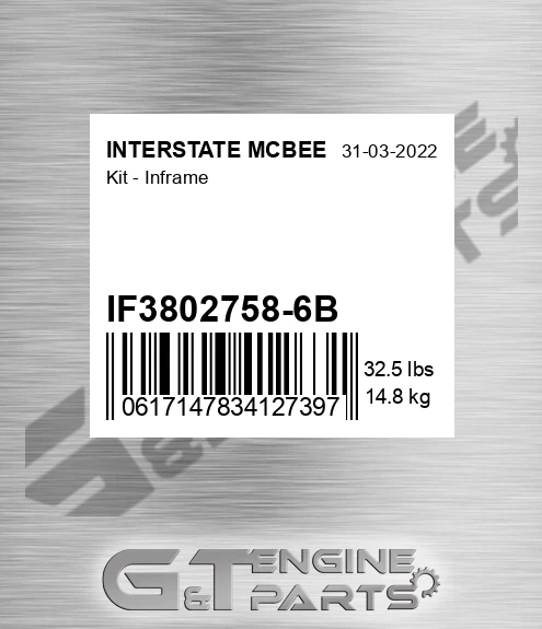 IF3802758-6B Kit - Inframe
