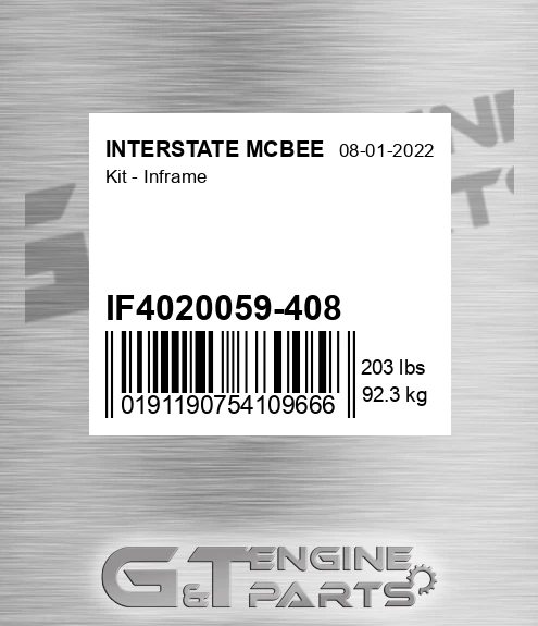 IF4020059-408 Kit - Inframe