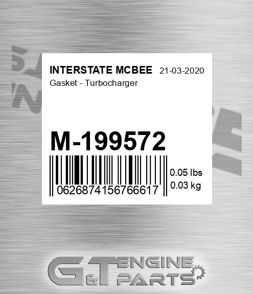 M-199572 Gasket - Turbocharger