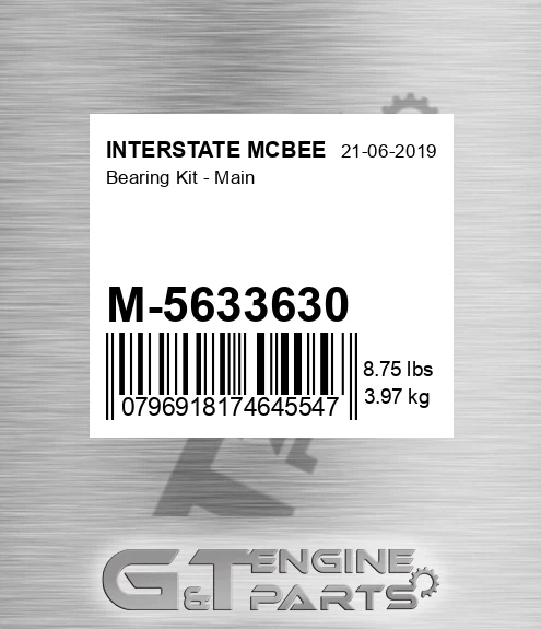 M-5633630 Bearing Kit - Main