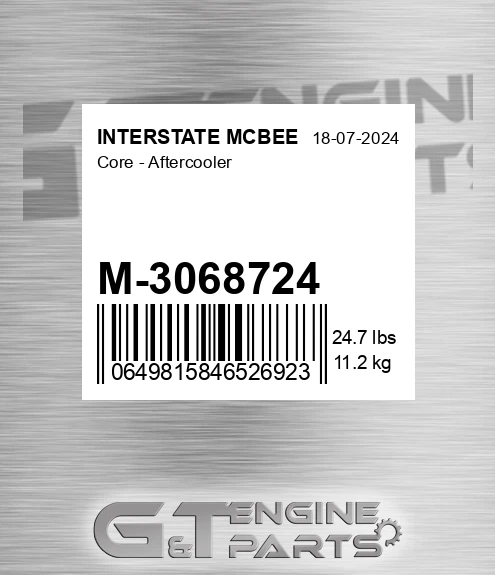 M-3068724 Core - Aftercooler