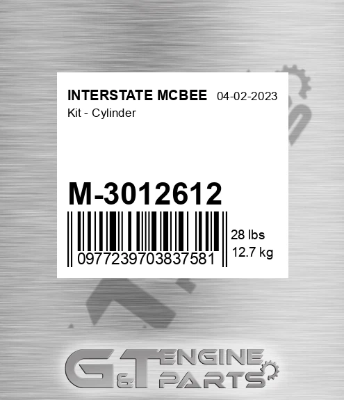 M-3012612 Kit - Cylinder