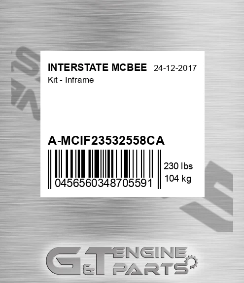 A-MCIF23532558CA Kit - Inframe