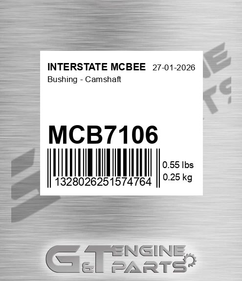 MCB7106 Bushing - Camshaft for INTERSTATE MCBEE