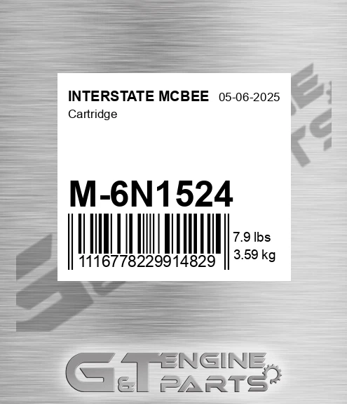 M-6N1524 Cartridge for INTERSTATE MCBEE