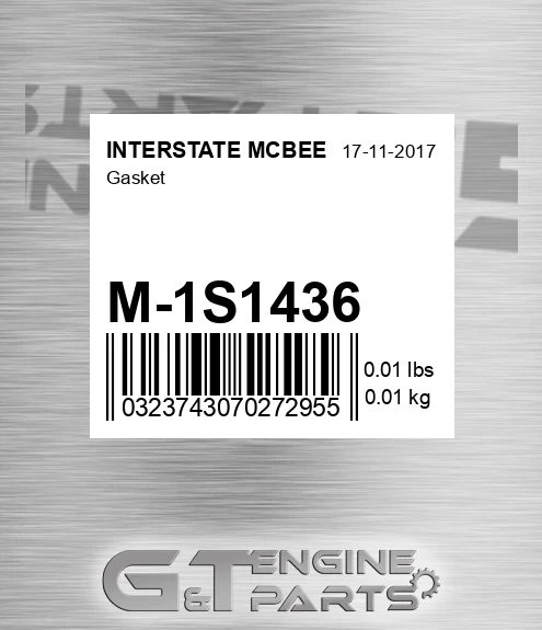M-1S1436 Gasket for INTERSTATE MCBEE