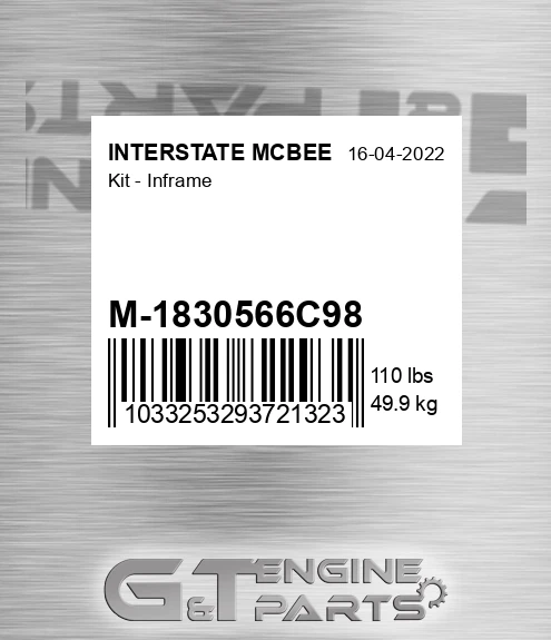 M-1830566C98 Kit - Inframe for INTERSTATE MCBEE