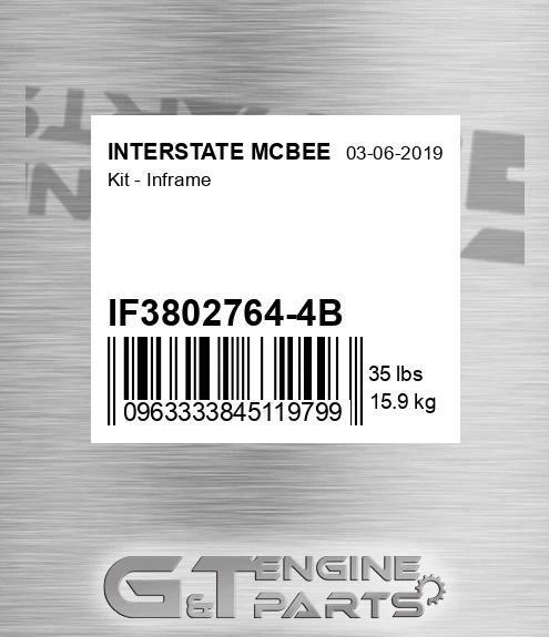 IF3802764-4B Kit - Inframe