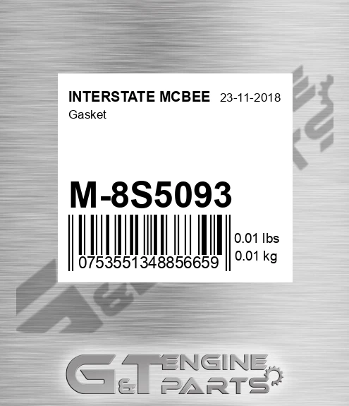 M-8S5093 Gasket for INTERSTATE MCBEE