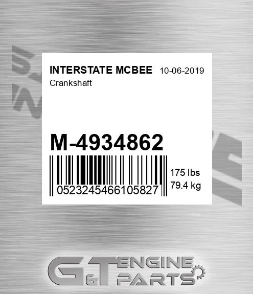 M-4934862 Crankshaft
