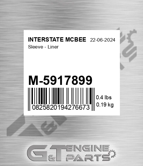 M-5917899 Sleeve - Liner