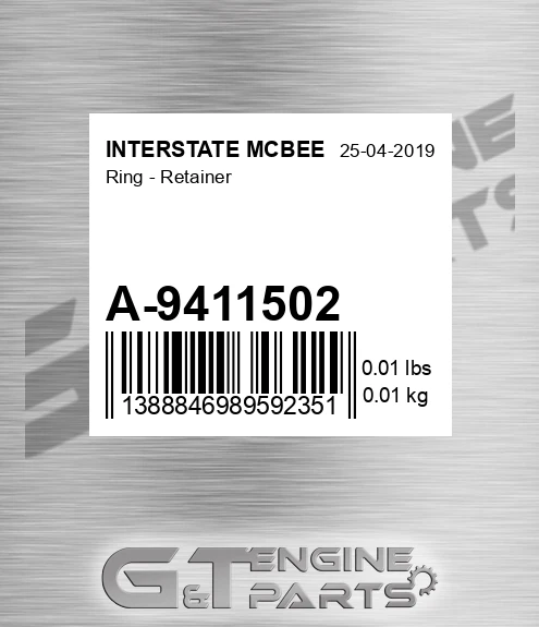 A-9411502 Ring - Retainer