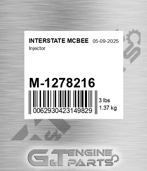 M-1278216 Injector for INTERSTATE MCBEE
