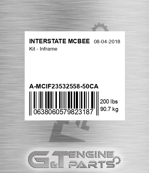 A-MCIF23532558-50CA Kit - Inframe