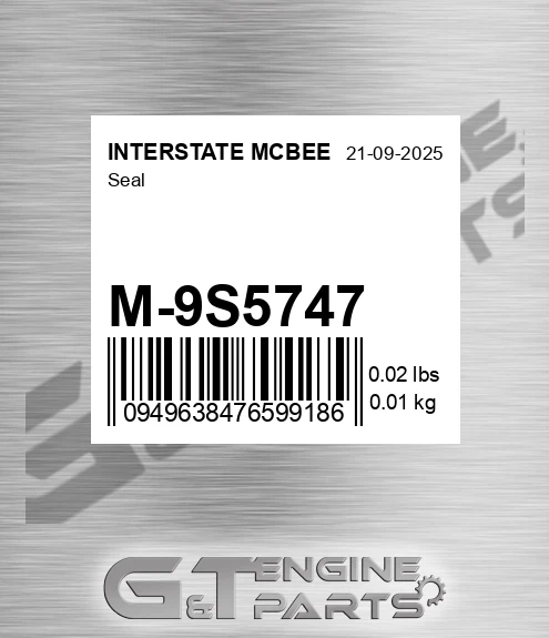 M-9S5747 Seal for INTERSTATE MCBEE
