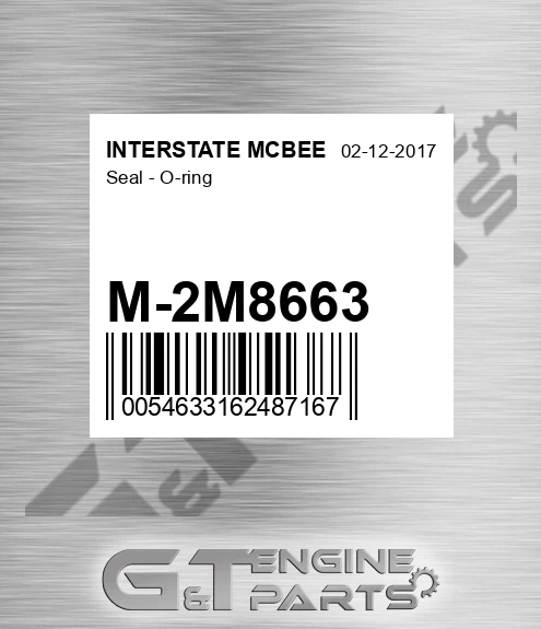 M-2M8663 Seal - O-ring for INTERSTATE MCBEE