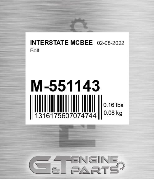 M-551143 Bolt