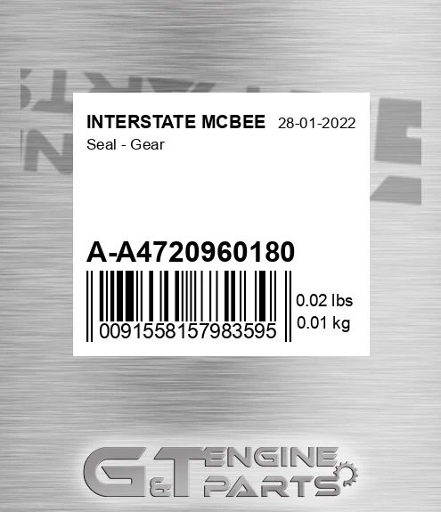 A-A4720960180 Seal - Gear