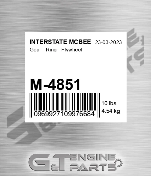 M-4851 Gear - Ring - Flywheel