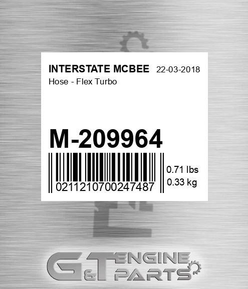 M-209964 Hose - Flex Turbo