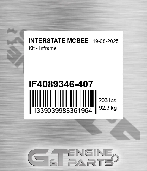 IF4089346-407 Kit - Inframe