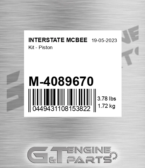 M-4089670 Kit - Piston