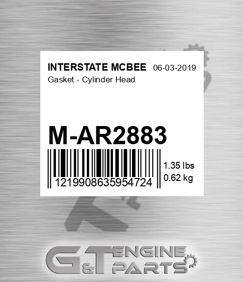M-AR2883 Gasket - Cylinder Head