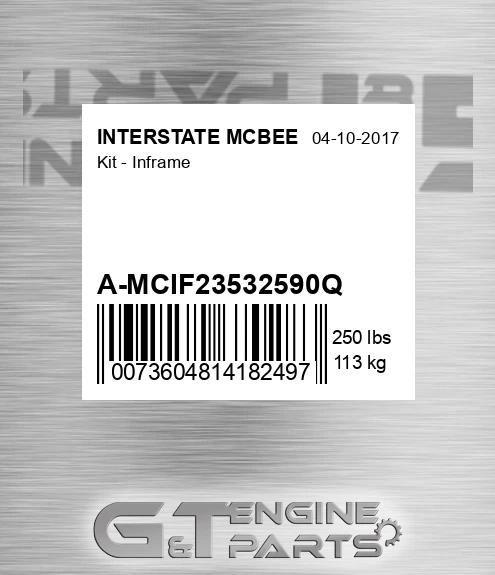 A-MCIF23532590Q Kit - Inframe