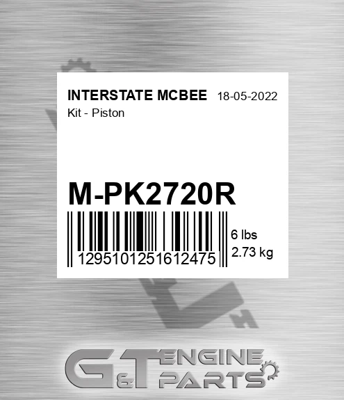 M-PK2720R Kit - Piston