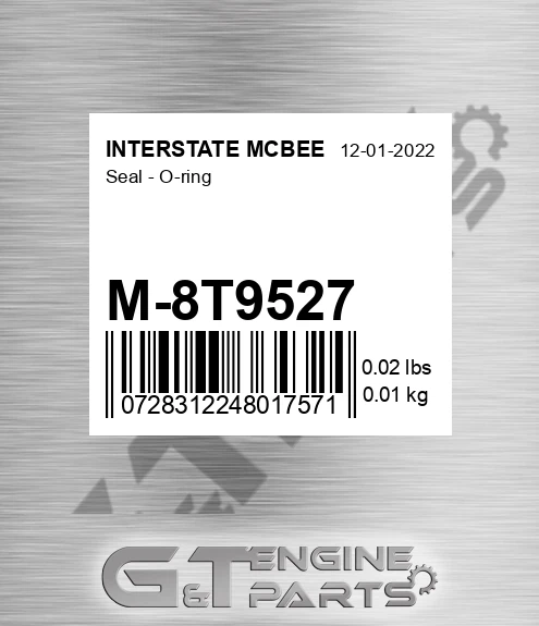 M-8T9527 Seal - O-ring for INTERSTATE MCBEE
