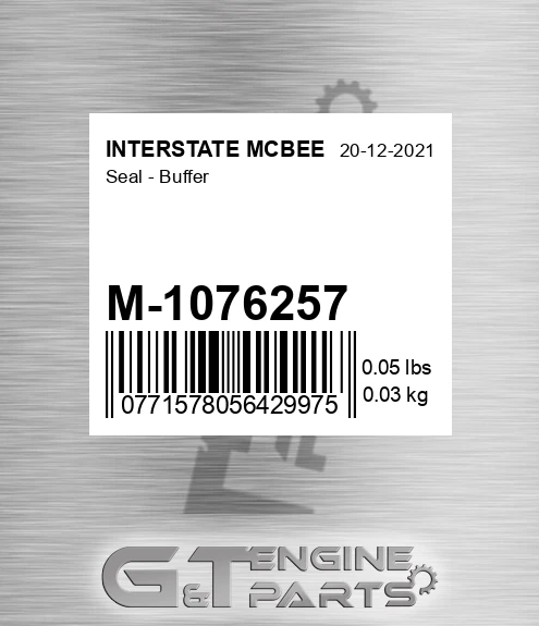 M-1076257 Seal - Buffer for INTERSTATE MCBEE