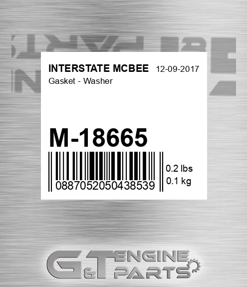M-18665 Gasket - Washer