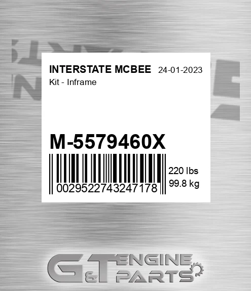 M-5579460X Kit - Inframe