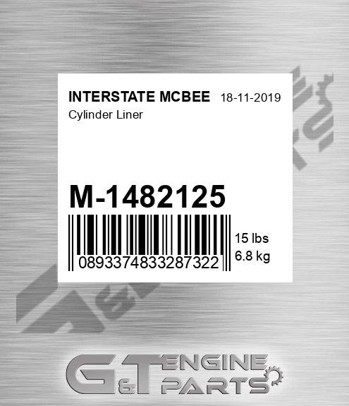 M-1482125 Cylinder Liner for INTERSTATE MCBEE
