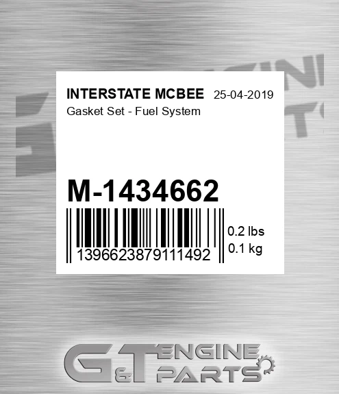 M-1434662 Gasket Set - Fuel System for INTERSTATE MCBEE